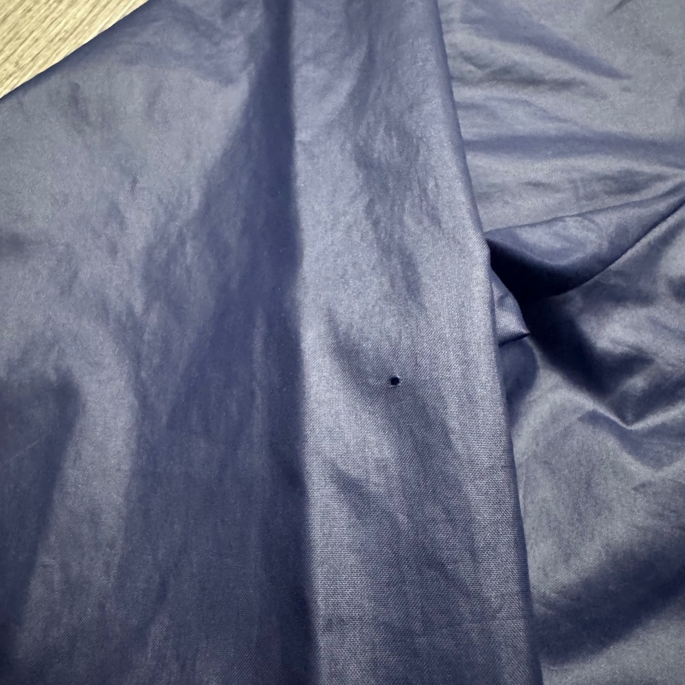 Vintage Izod Lacoste Anorak Lightweight Windbreaker Hooded Jacket Blue M - Picture 6 of 7
